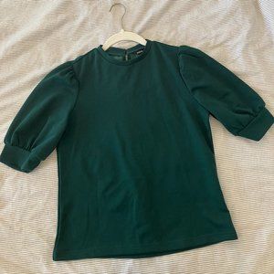 Dark green work blouse XS